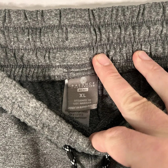 Balance Collection Joggers Women's XL Grey Drawstring Pull On Zip Pocket - Picture 7 of 11